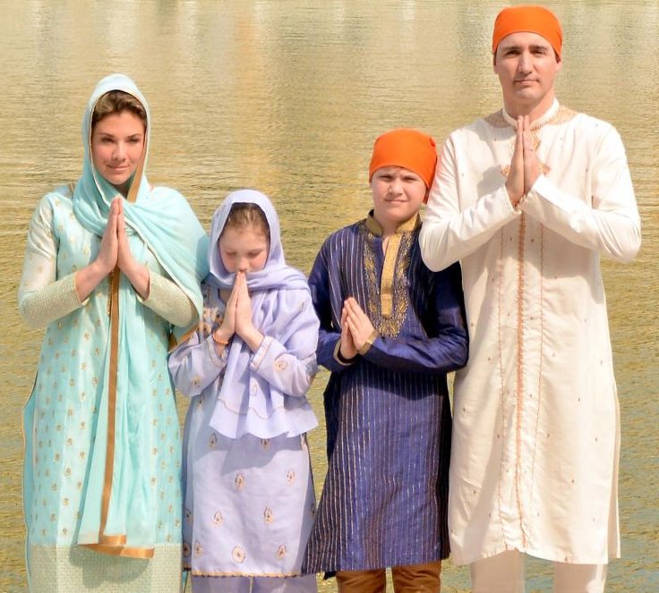 Trudeaus slammed for going overboard with traditional Indian outfits