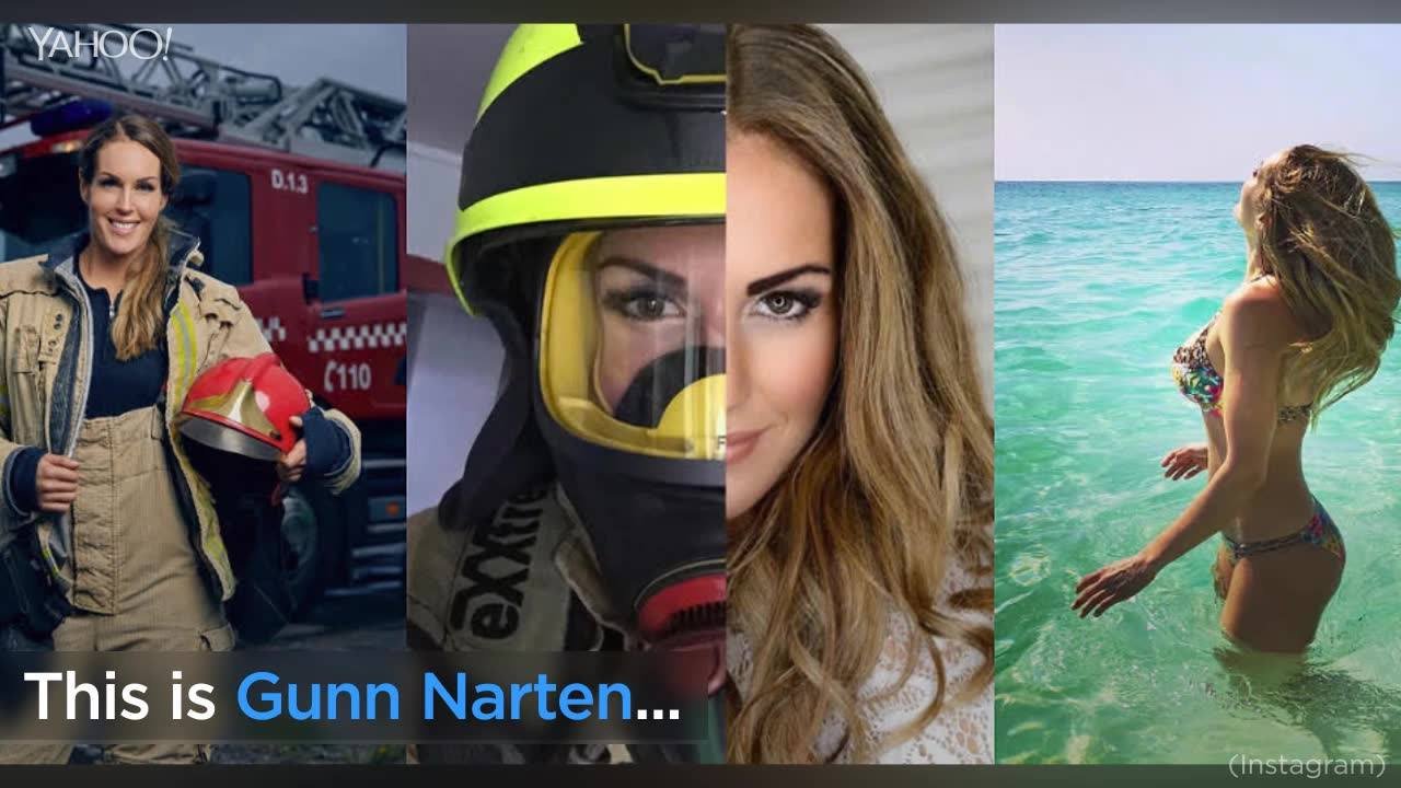 319K views · 1.9K reactions | Meet Gunn Narten, the Norwegian firefighter who's often mistaken for a model: | Yahoo