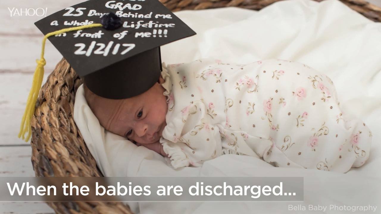 7.9K views · 160 reactions | These graduation photos of premature babies about to leave a NICU will melt your heart: http://bit.ly/2sIG0ry | Yahoo Canada
