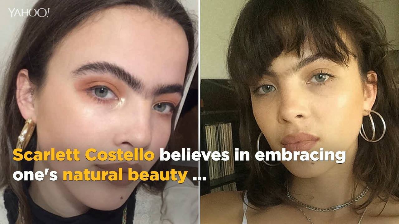 194K views · 591 reactions | Here's why 19-year-old model Scarlett Costello loves her unibrow: http://bit.ly/2tz8Mti | Yahoo