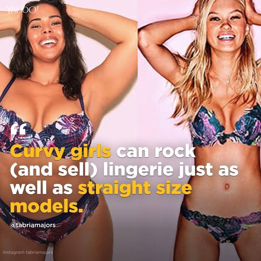 22K views · 177 reactions | This curvy model is mimicking Victoria's Secret ads "since it ain't happening in real life": http://bit.ly/2AsJcsf | Yahoo Canada