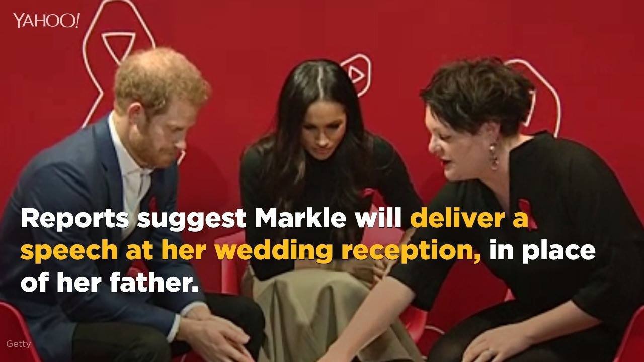63K views · 165 reactions | Reports suggest Meghan Markle will deliver a speech at her wedding reception, in place of her father, which is unprecedented in the royal family... (via Yahoo Canada) | Yahoo News
